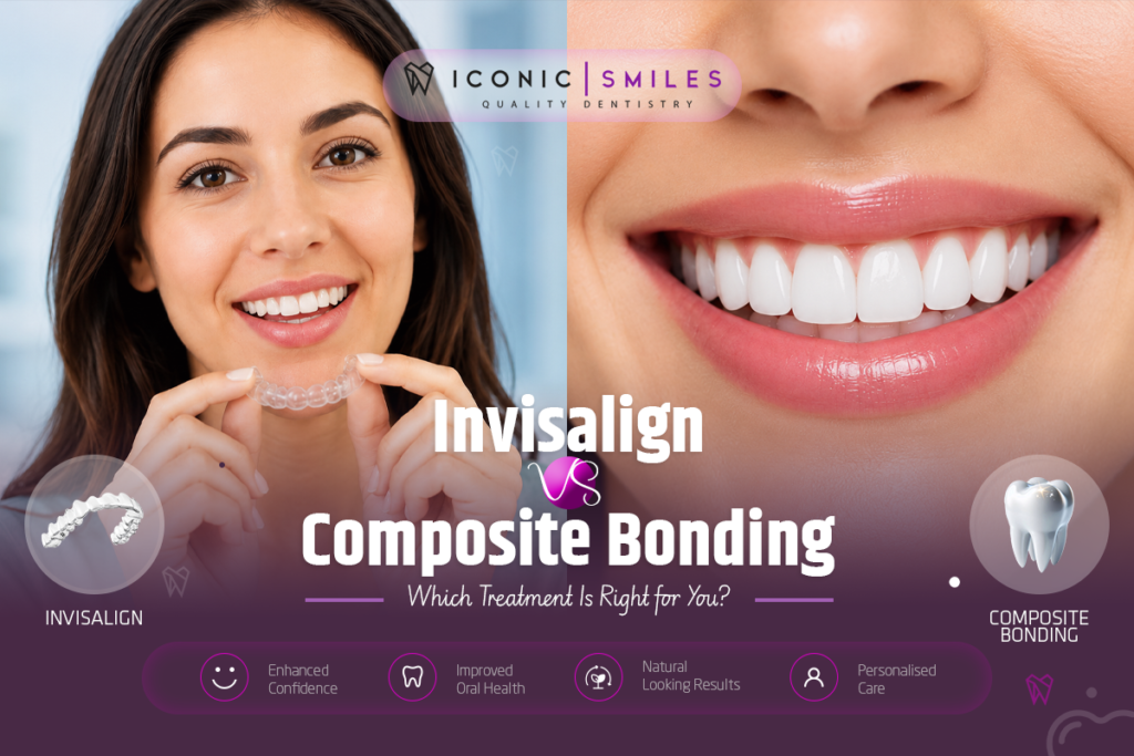 Invisalign vs Composite Bonding treatment comparison for smile improvement